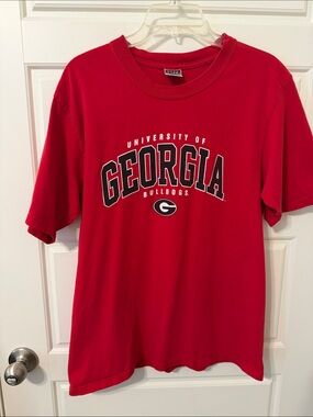 University of Georgia Bulldogs Red Graphic T-Shirt